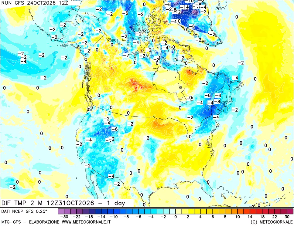 mappa Dif. Temp -24 ore