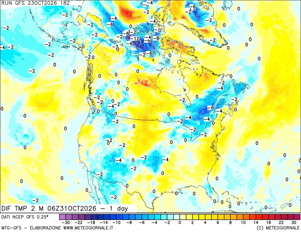 mappa Dif. Temp -24 ore