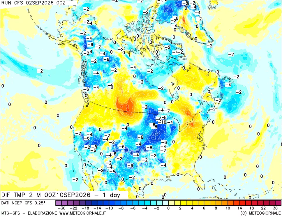 mappa Dif. Temp -24 ore