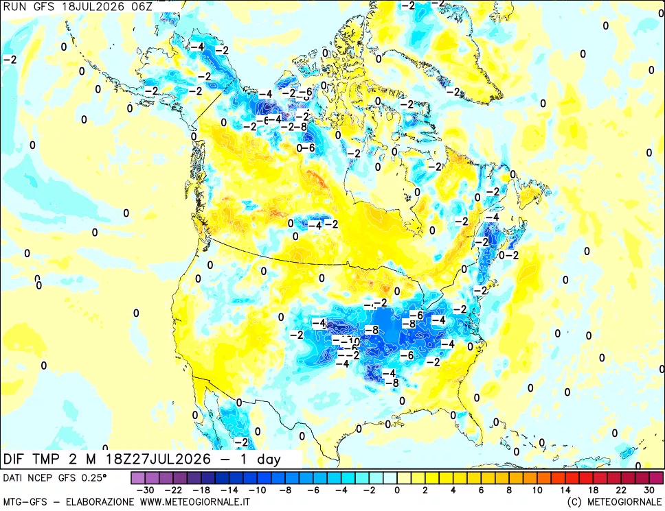mappa Dif. Temp -24 ore