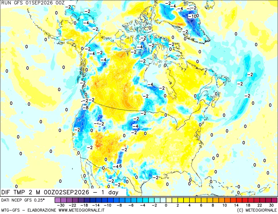 mappa Dif. Temp -24 ore