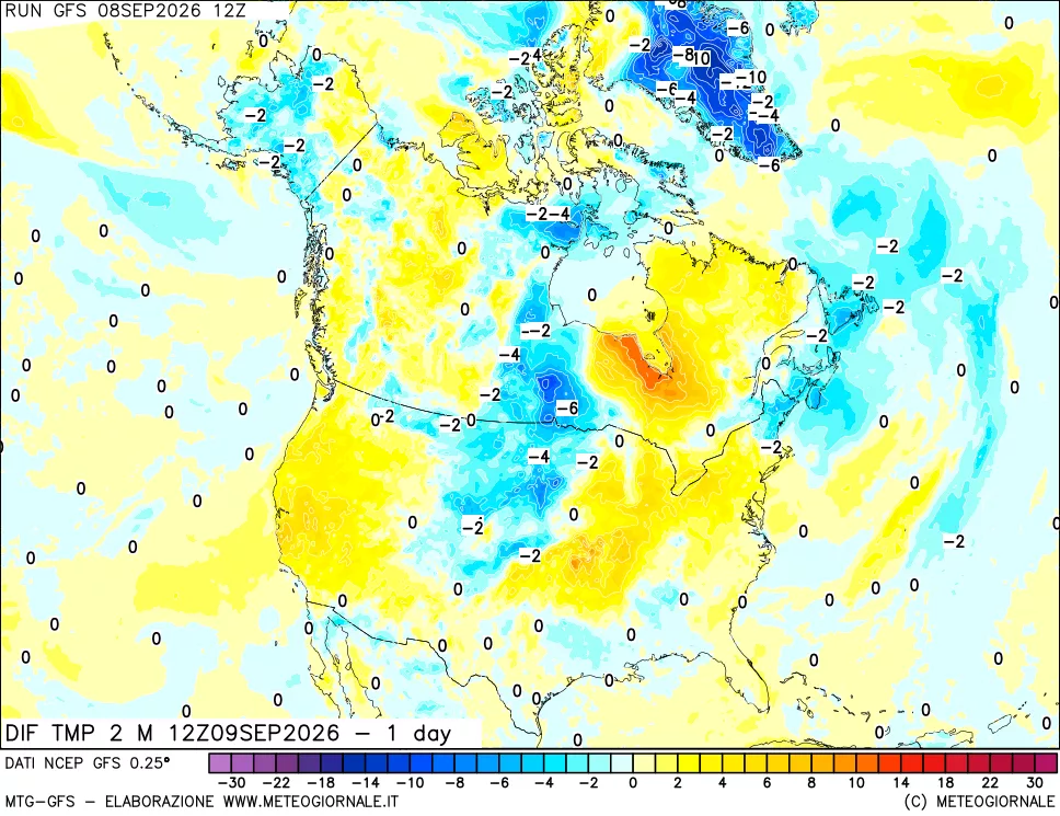 mappa Dif. Temp -24 ore