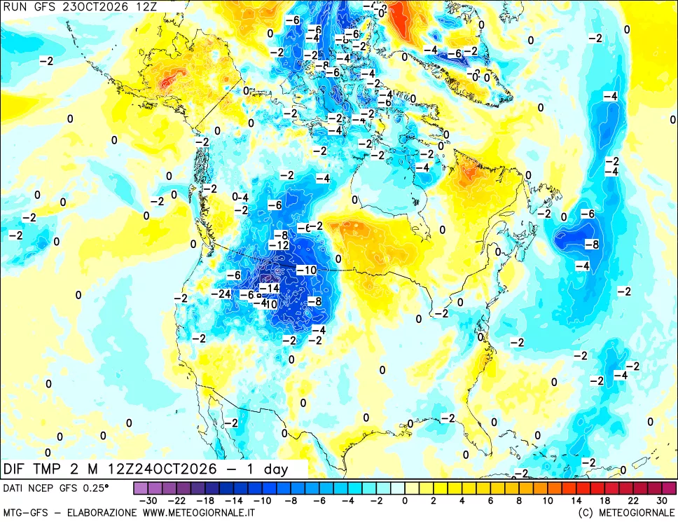 mappa Dif. Temp -24 ore