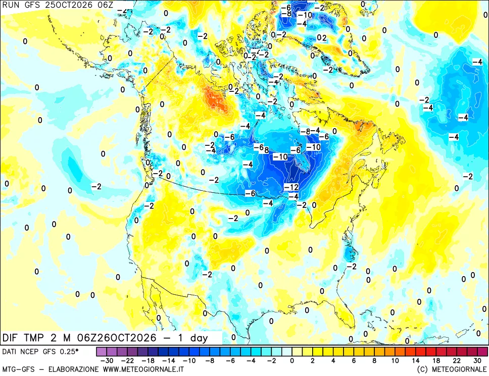 mappa Dif. Temp -24 ore