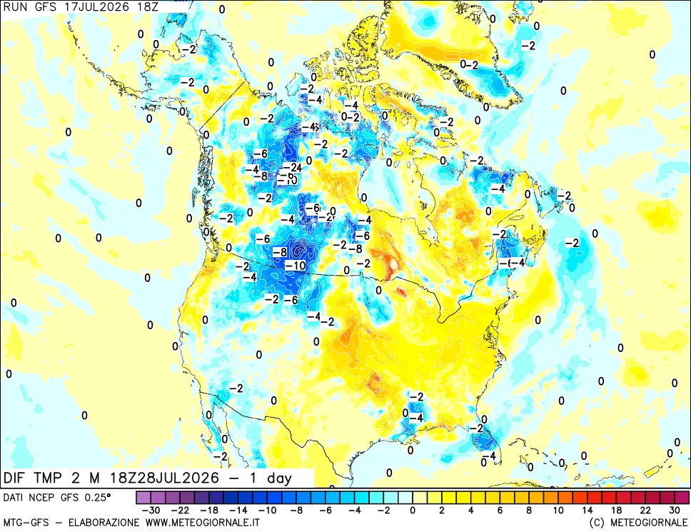 mappa Dif. Temp -24 ore