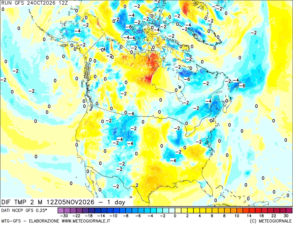 mappa Dif. Temp -24 ore