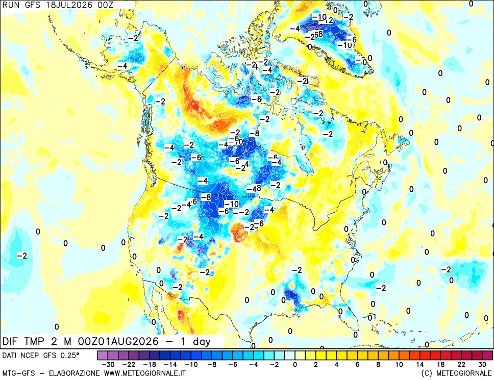 mappa Dif. Temp -24 ore