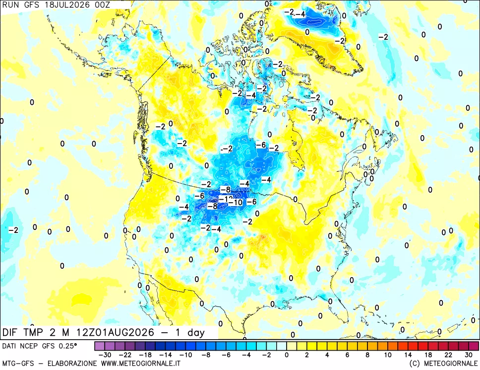 mappa Dif. Temp -24 ore