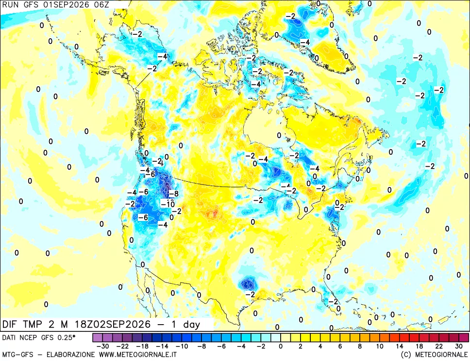 mappa Dif. Temp -24 ore