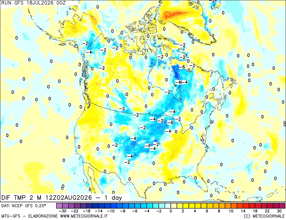 mappa Dif. Temp -24 ore
