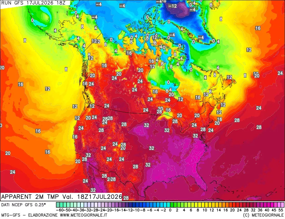 mappa Temp percepita