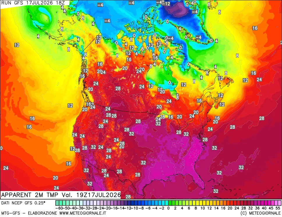 mappa Temp percepita