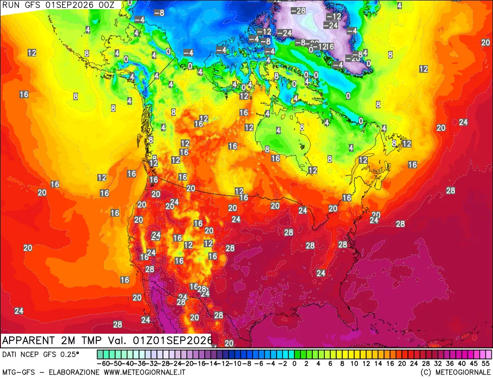 mappa Temp percepita