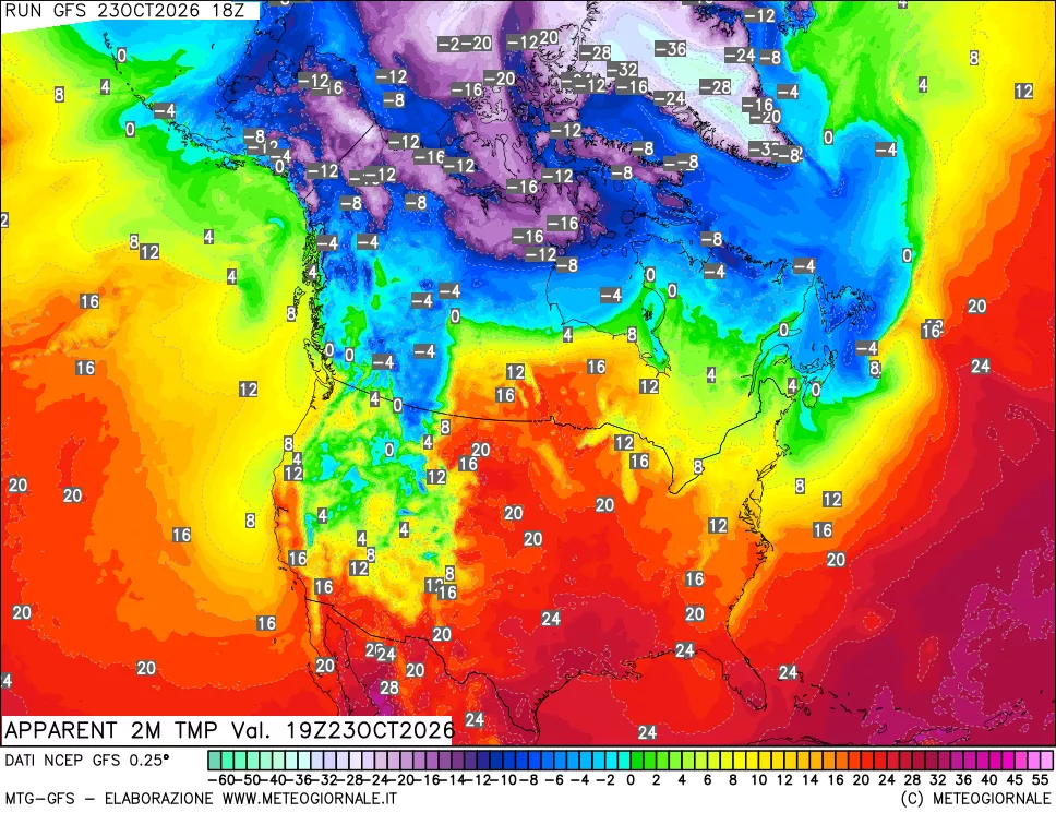 mappa Temp percepita
