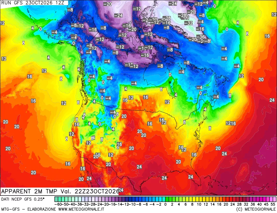 mappa Temp percepita