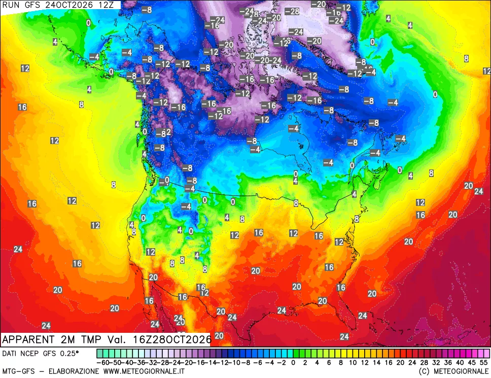 mappa Temp percepita