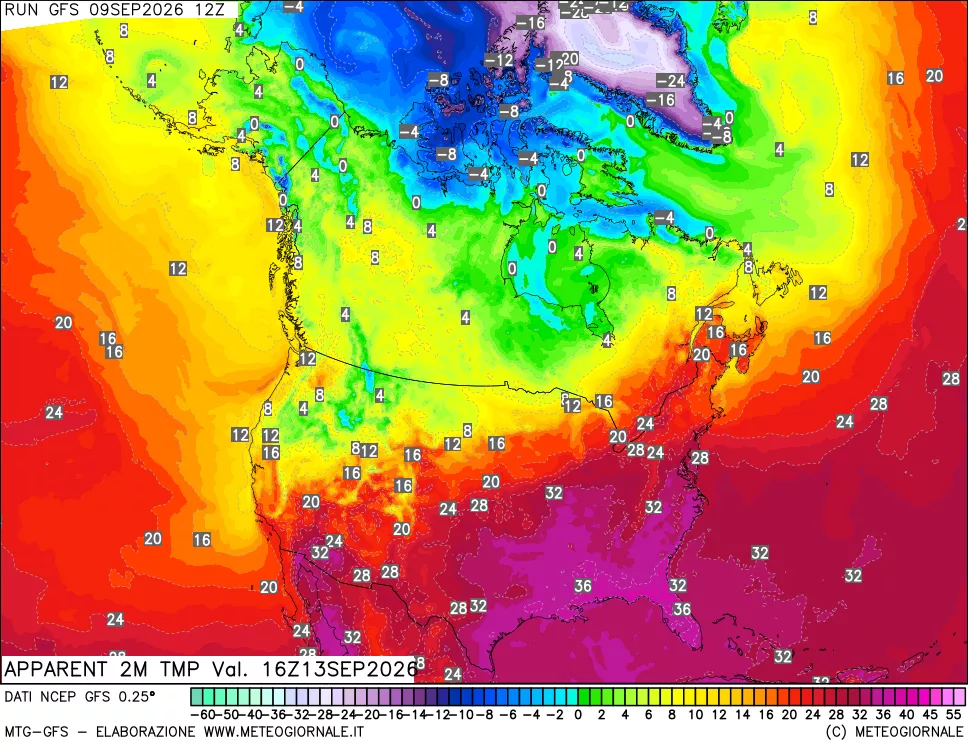 mappa Temp percepita