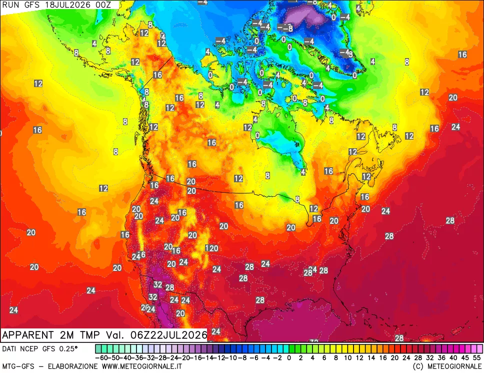 mappa Temp percepita