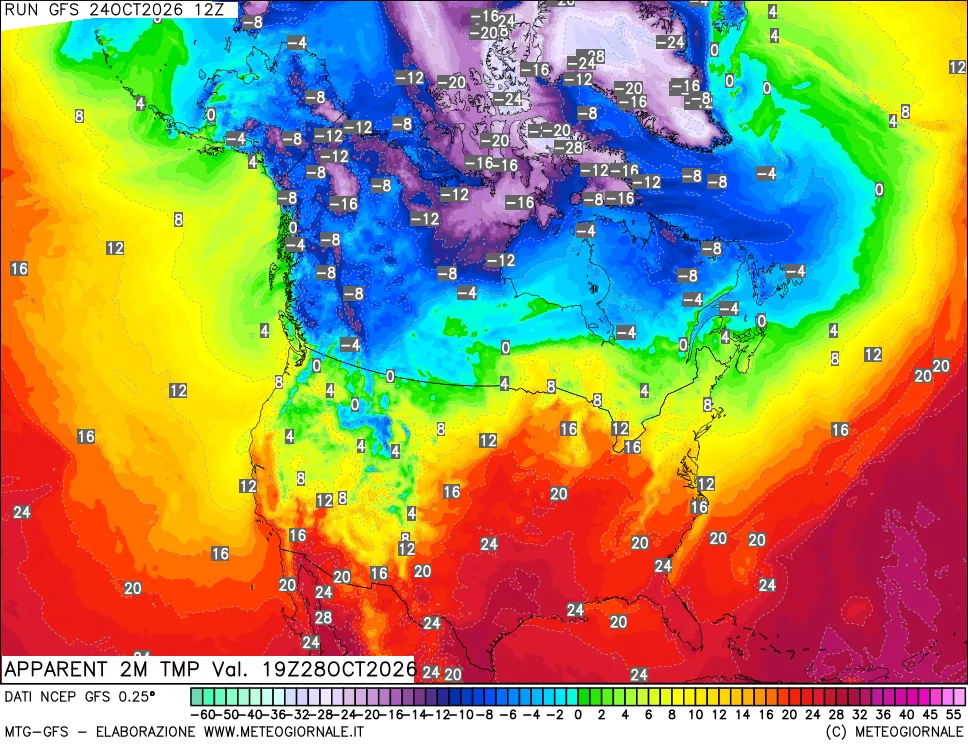 mappa Temp percepita