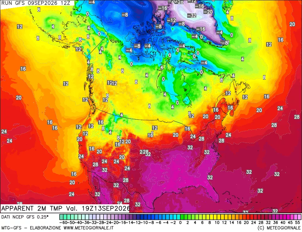 mappa Temp percepita