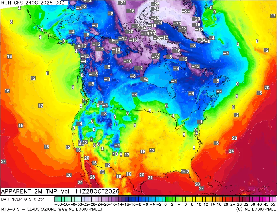 mappa Temp percepita