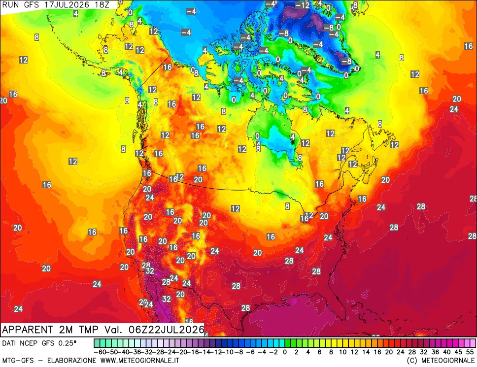 mappa Temp percepita