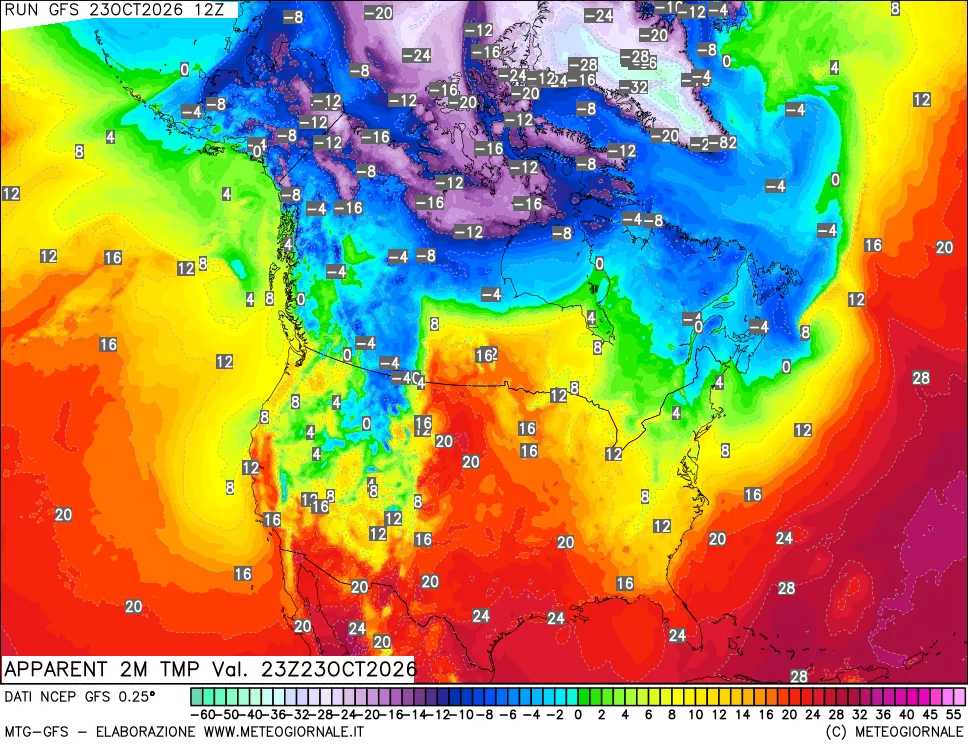 mappa Temp percepita