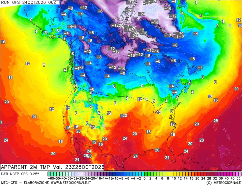 mappa Temp percepita