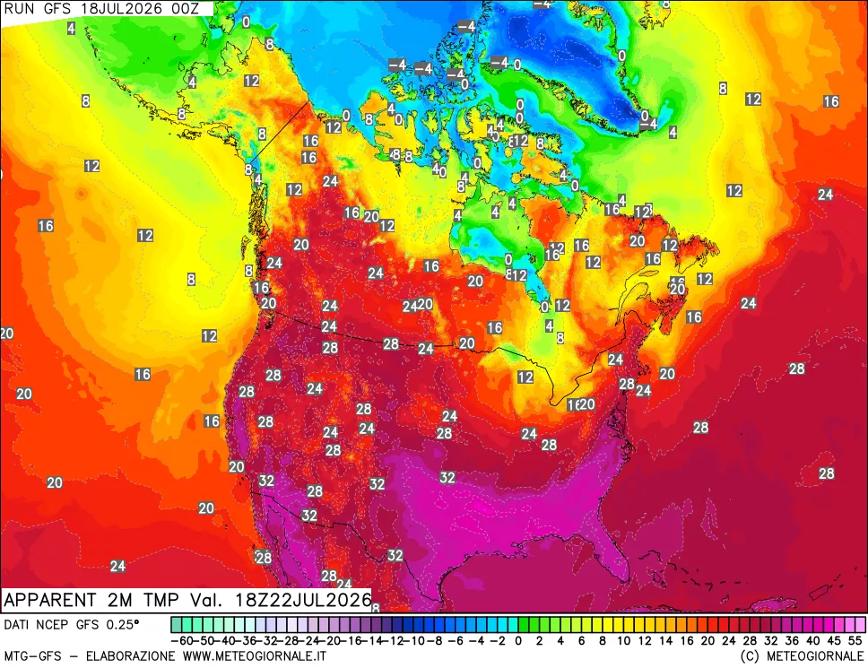 mappa Temp percepita