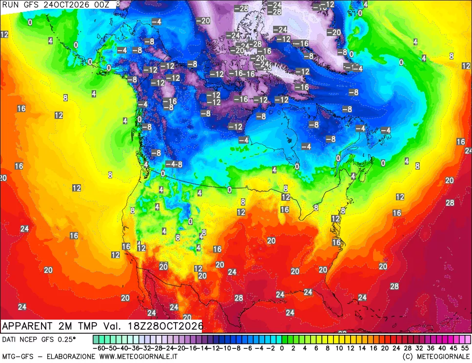 mappa Temp percepita