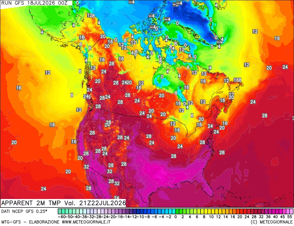 mappa Temp percepita