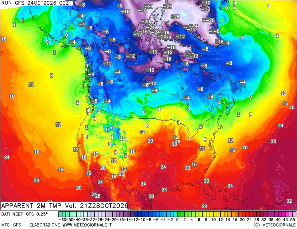 mappa Temp percepita