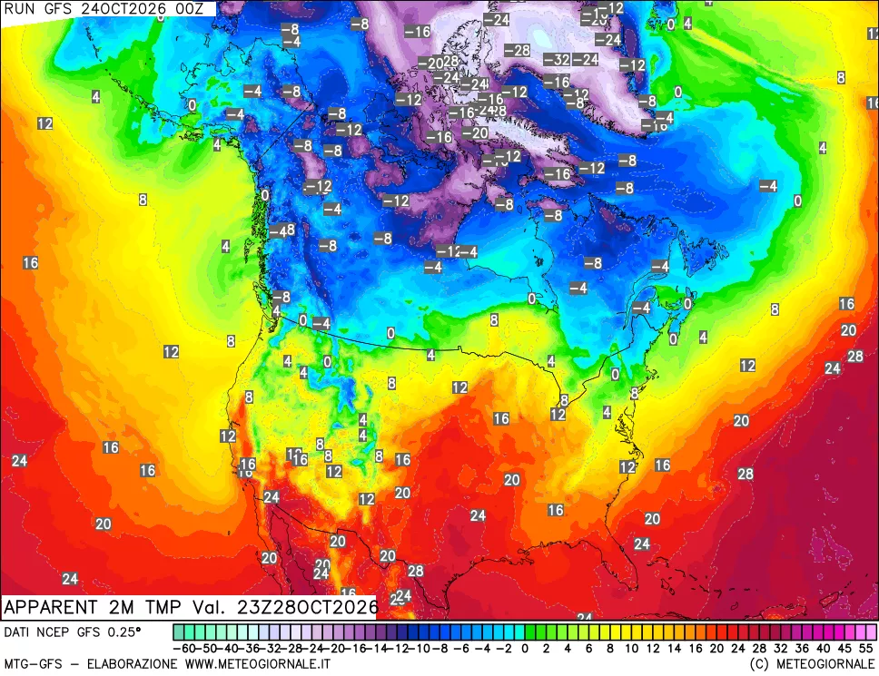 mappa Temp percepita