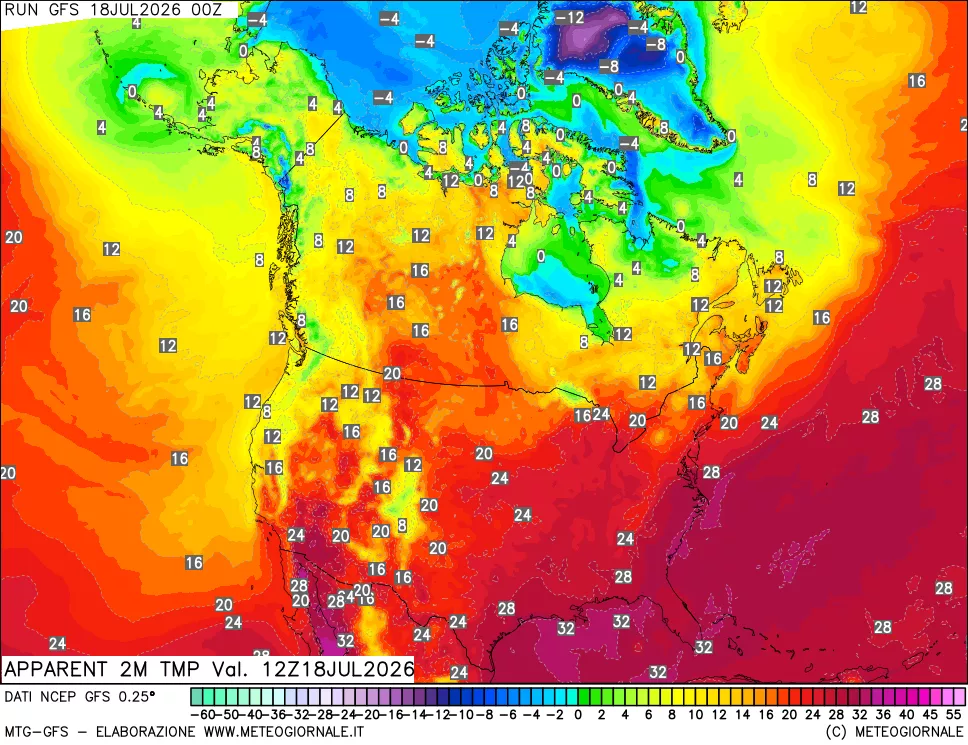 mappa Temp percepita