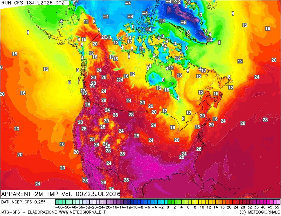mappa Temp percepita