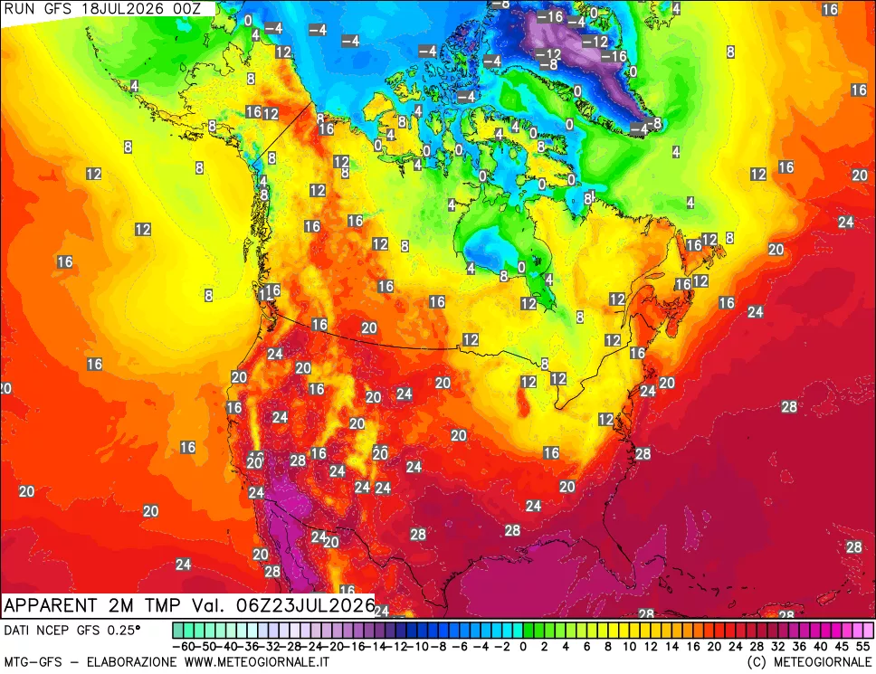 mappa Temp percepita