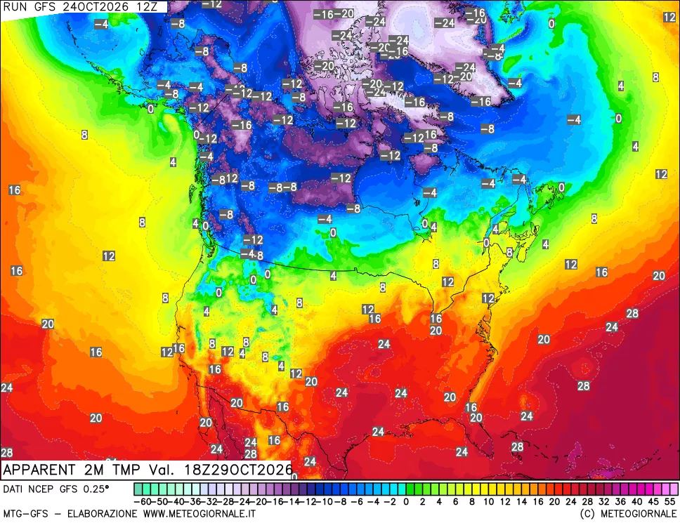 mappa Temp percepita