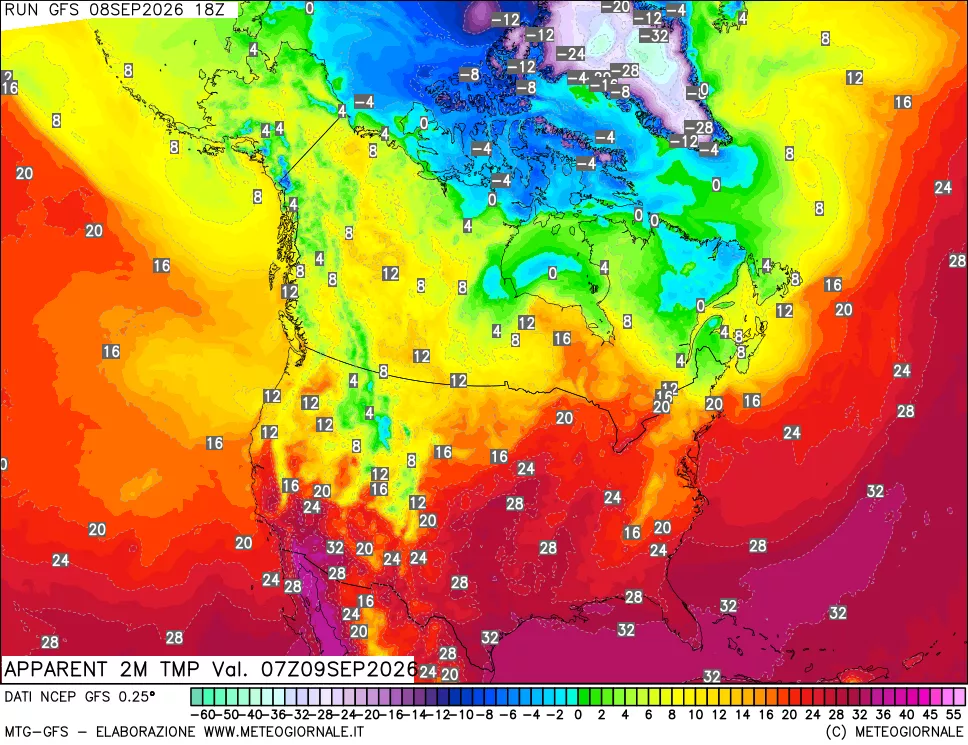 mappa Temp percepita