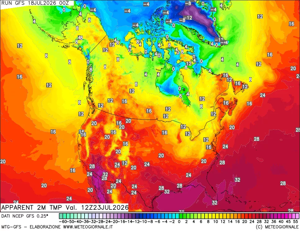 mappa Temp percepita