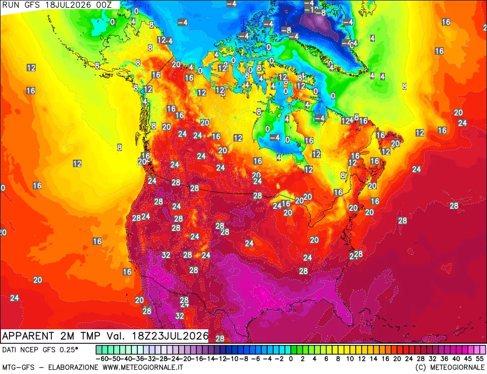 mappa Temp percepita