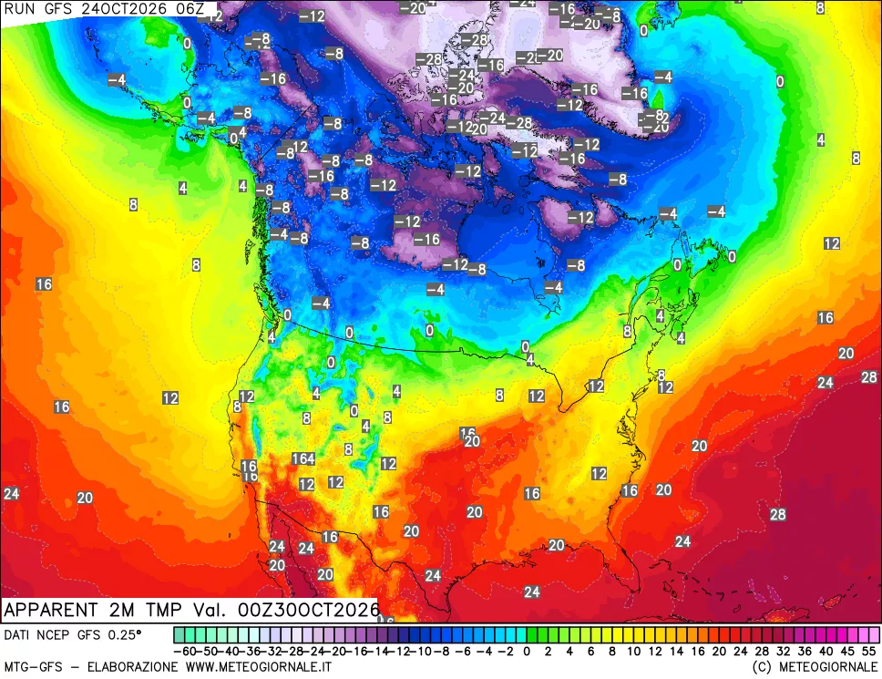 mappa Temp percepita