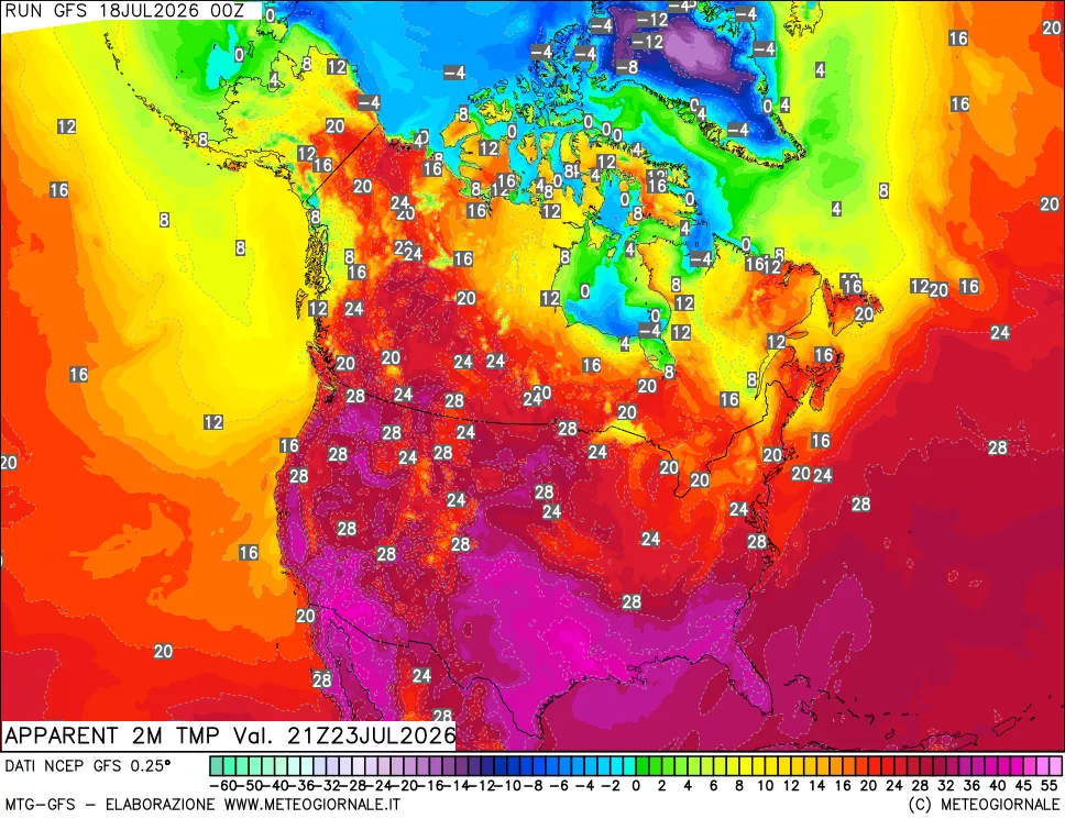 mappa Temp percepita
