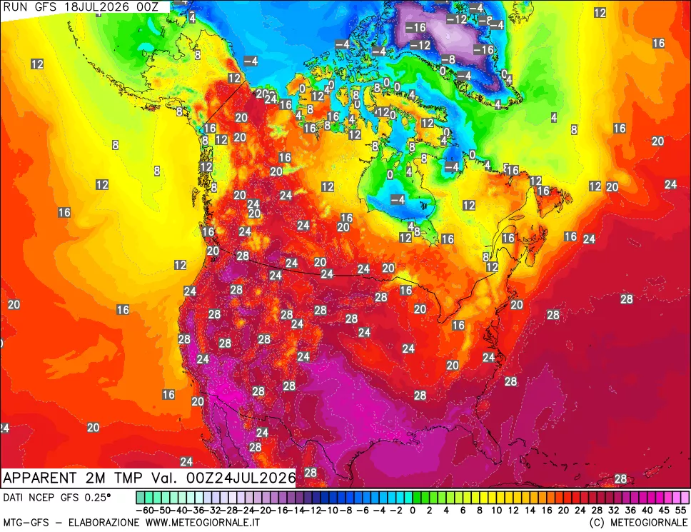 mappa Temp percepita