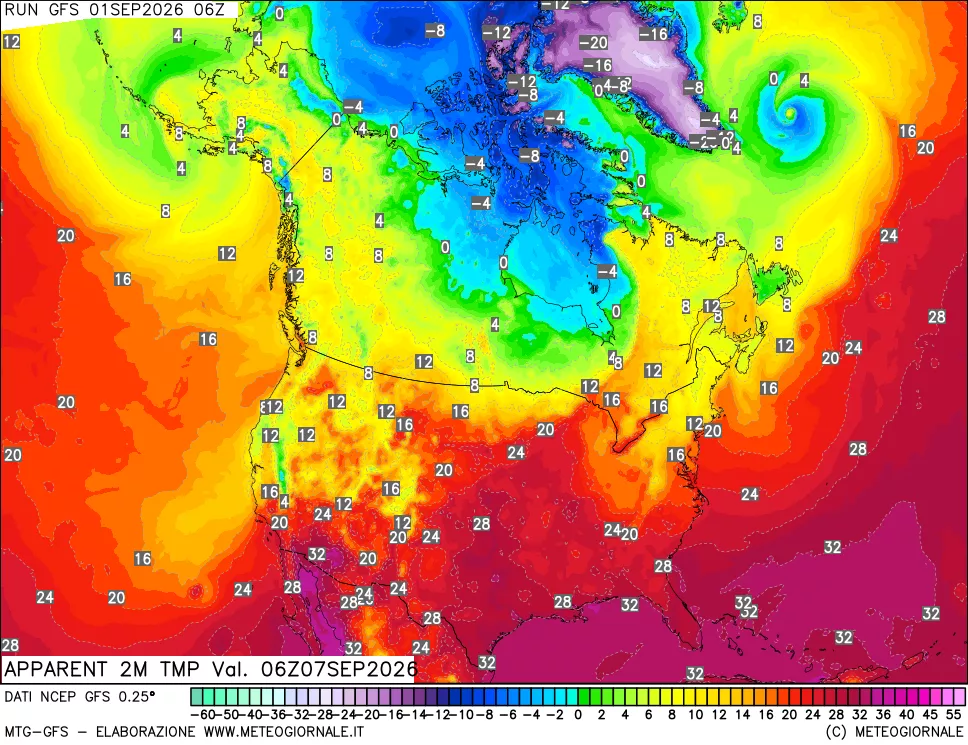 mappa Temp percepita