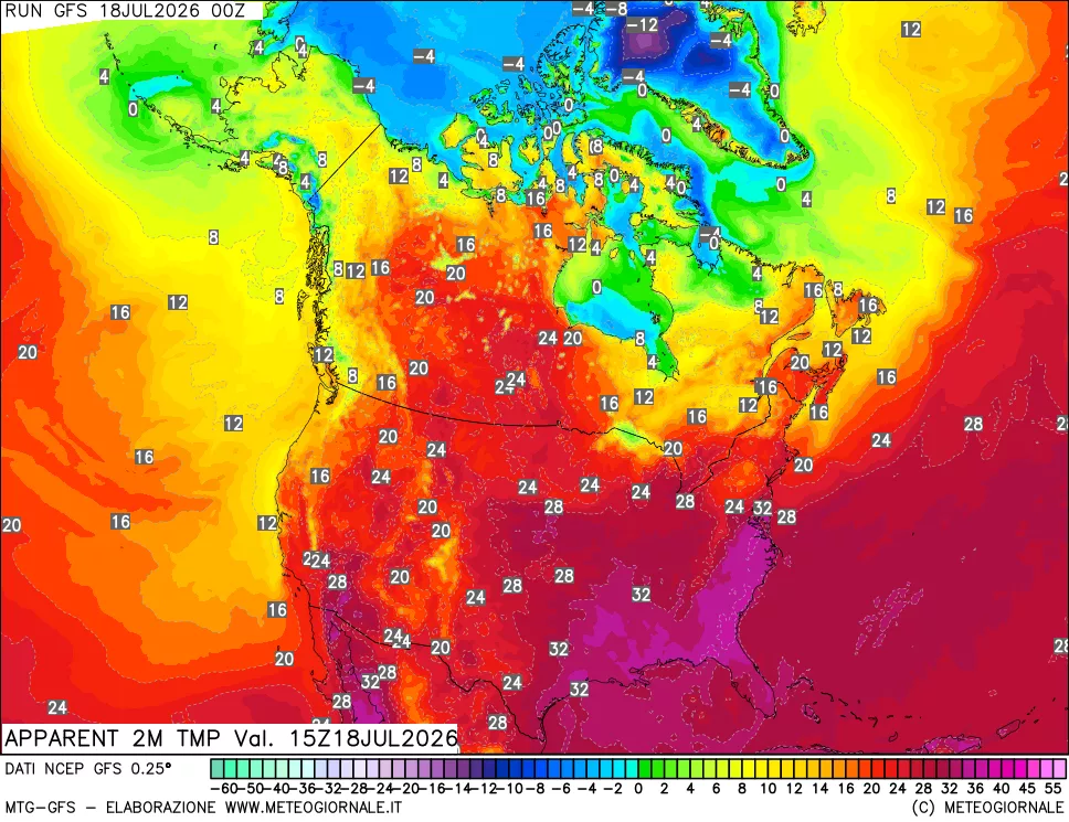 mappa Temp percepita