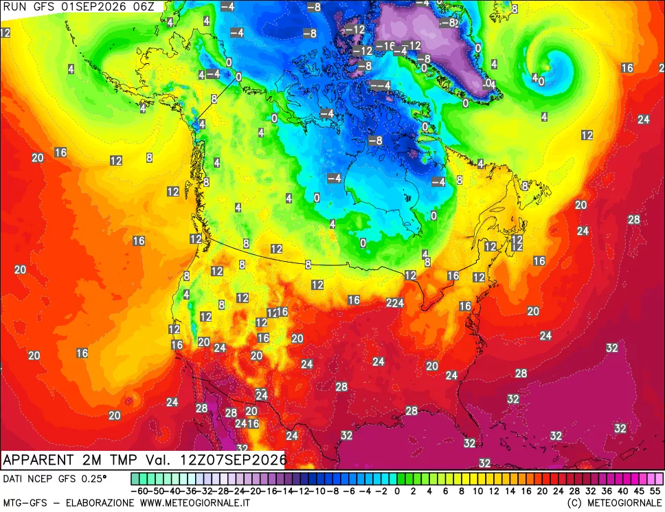 mappa Temp percepita
