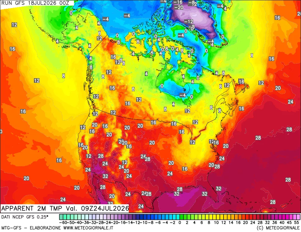 mappa Temp percepita