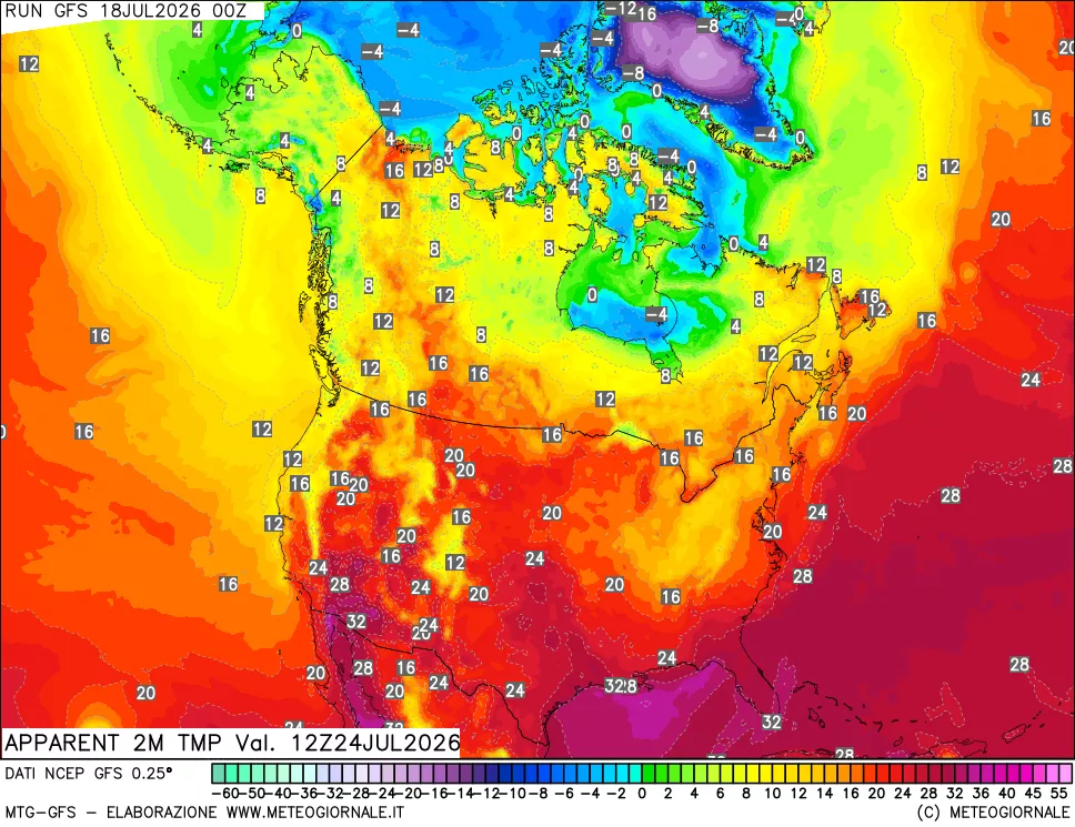 mappa Temp percepita