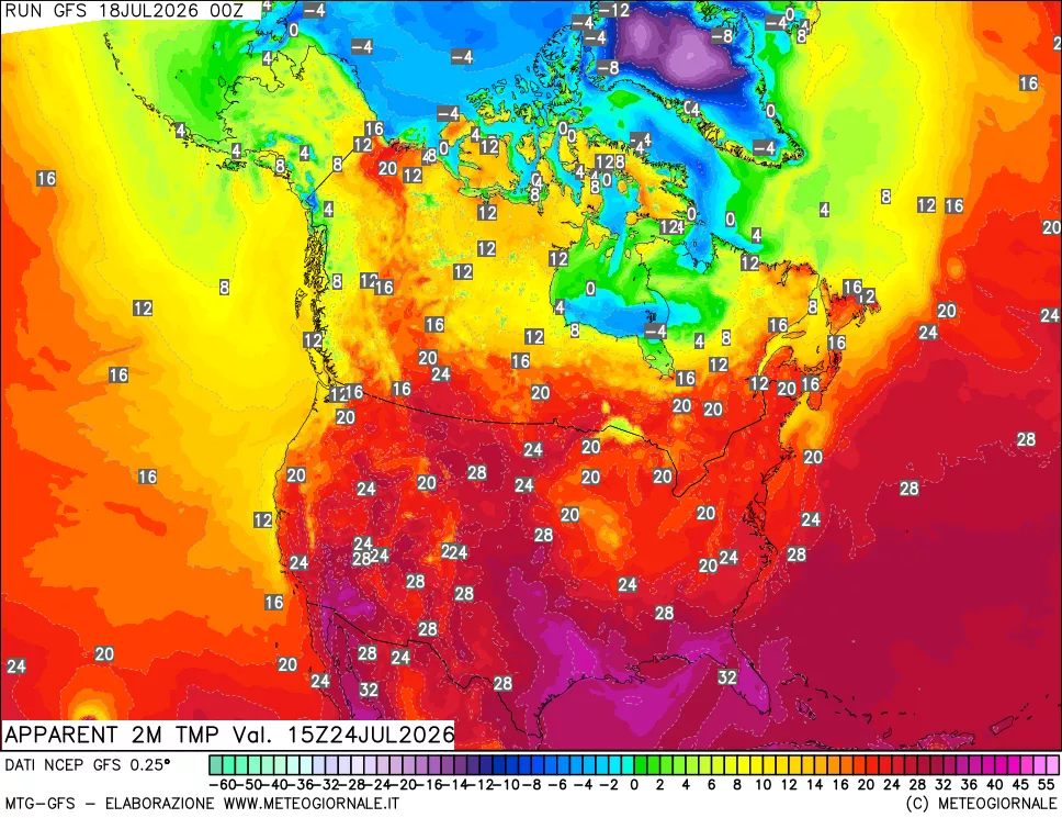 mappa Temp percepita
