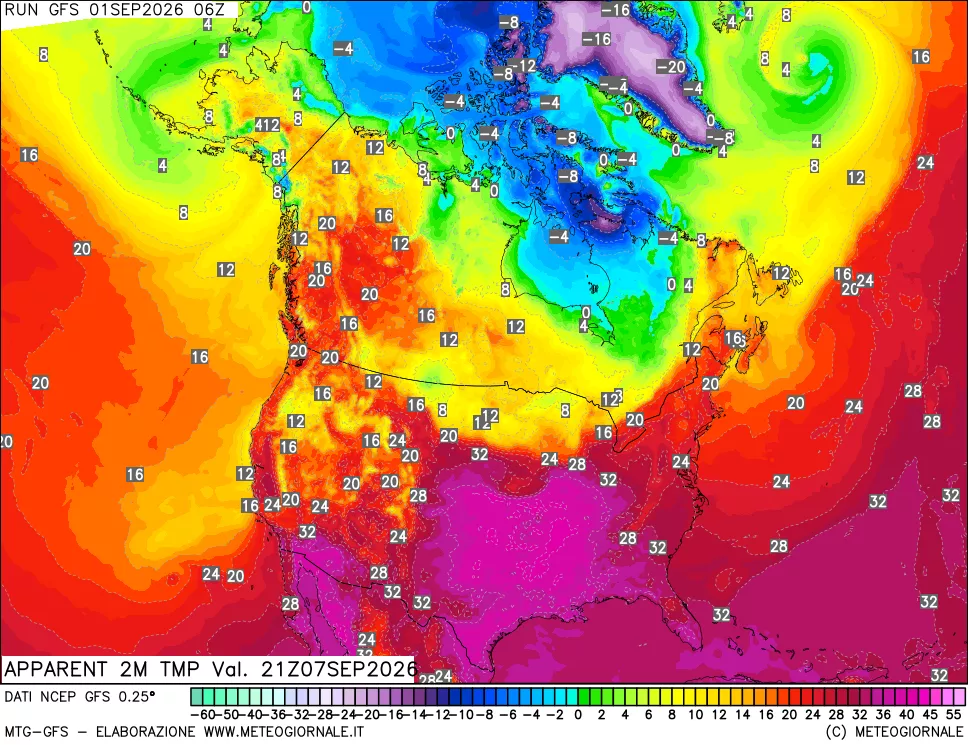 mappa Temp percepita